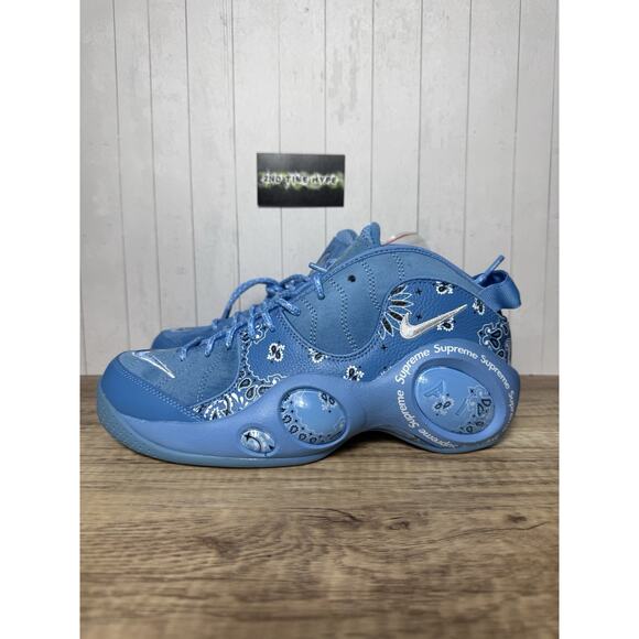 NIKE AIR ZOOM FLIGHT 95 SIZE 8.5 SUPREME UNIVERSITY BLUE WHITE DJ8604-400 main image 4